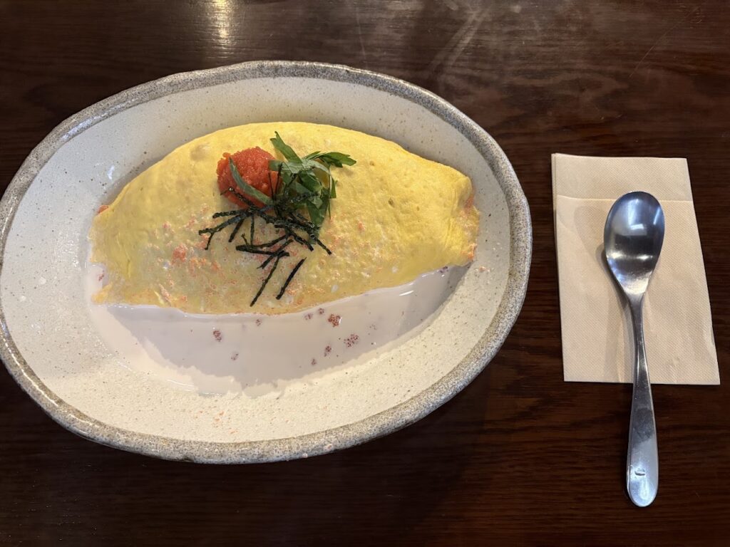 守山市美崎の凛屋珈琲舎で食べたオムライス