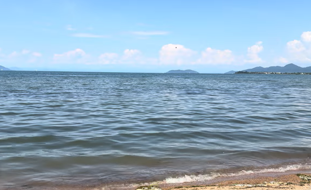 2026年9月1日の滋賀県守山市の琵琶湖岸